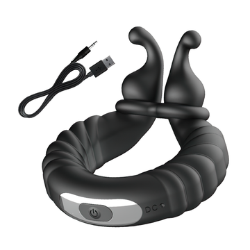 Vibrating Silicone Penis Ring / Chastity Male Silicone Penis Stretcher / Sex Toy For Men - EVE's SECRETS